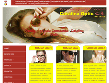 Tablet Screenshot of catalina-optic.ro